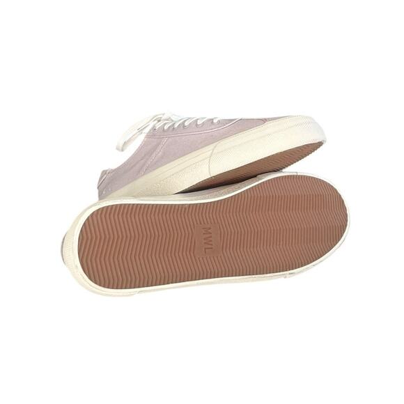 Madewell Womens 8M Sidewalk Low Top Sneakers Canvas Lavender - Picture 5 of 6
